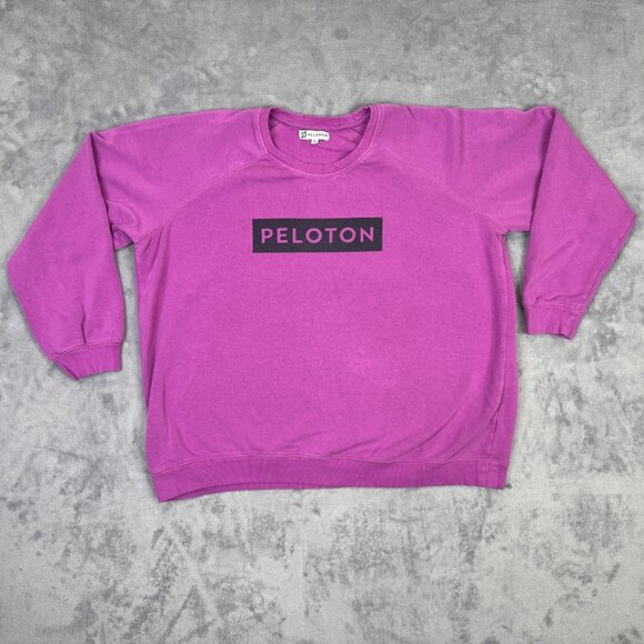 Peloton Sweatshirt Womens XL Pink Pullover Crewneck Top Athletic Workout Gym - Picture 3 of 10